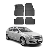 OMAC Alfombrillas De Coche para Opel Astra H 2004-2014 Negro Goma 4Pza